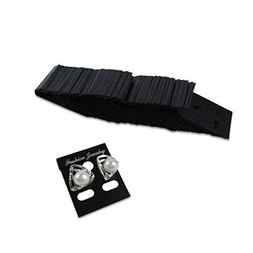 DIY Crafts Pack Of 100 Pcs, Color: Random, 100Pcs Earring Ear Studs Organizer Holder Black Plastic Jewelry Di(Pack Of 100 Pcs, Color: Random) - Image 5