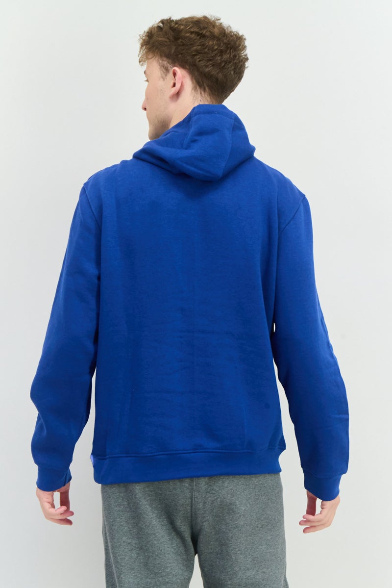 CROSSHATCH Men 2 Pieces Hooded Brand Logo Long Sleeve Sweatshirt, Blue/Black - Image 4