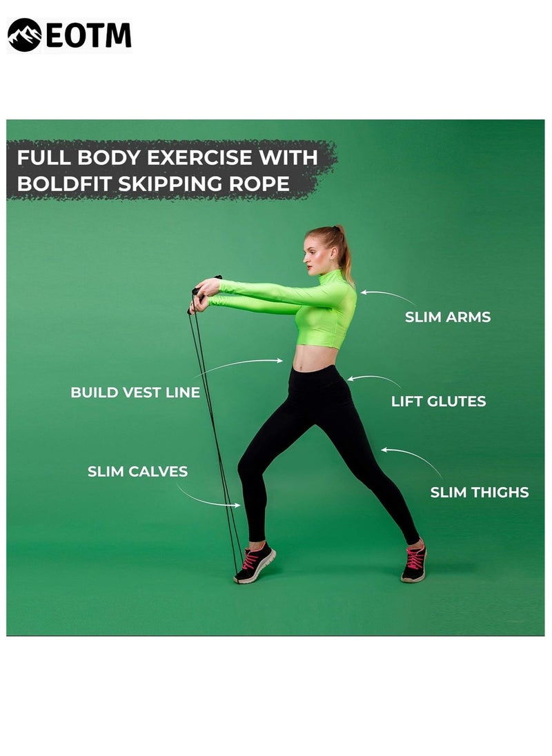 EOTM Skipping Jump Rope For Men and Women With Adjustable Height  - Image 3