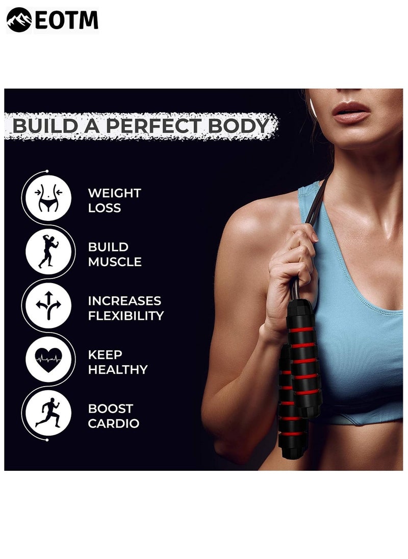 EOTM Skipping Jump Rope For Men and Women With Adjustable Height  - Image 4