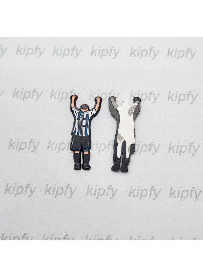 Kipfy Football Messi 10 Referee Touchdown Signal Metal sticker For Mobile phones laptop - Image 2