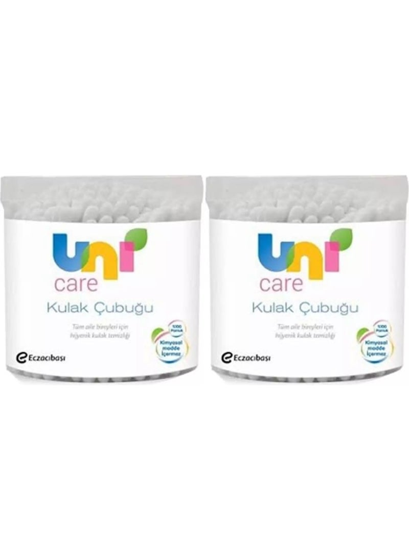 Uni baby Ear Cleaning Stick 100 Pieces (Set of 12) 