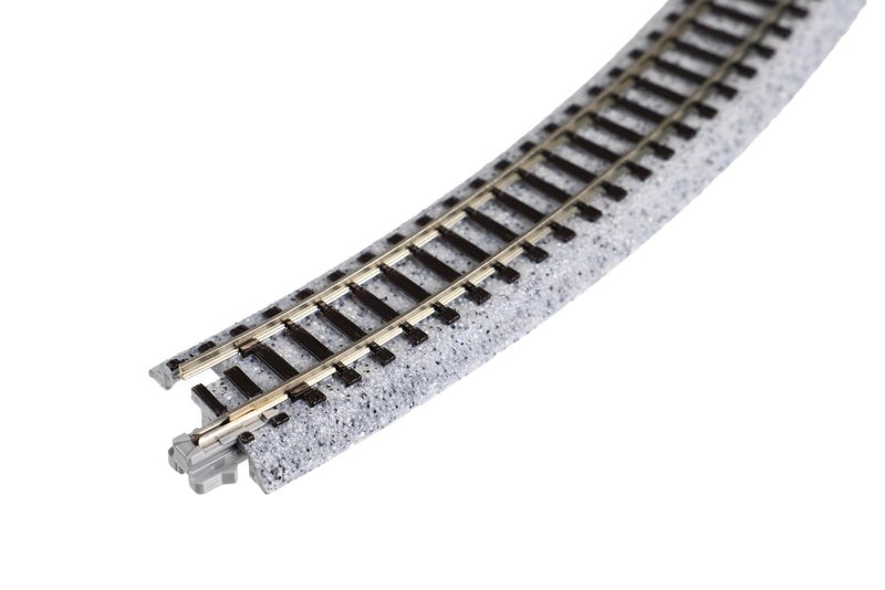 Kato USA Model Train Products Unitrack, 282mm (11") Radius 45-Degree Curve Track (4-Piece) - Image 3