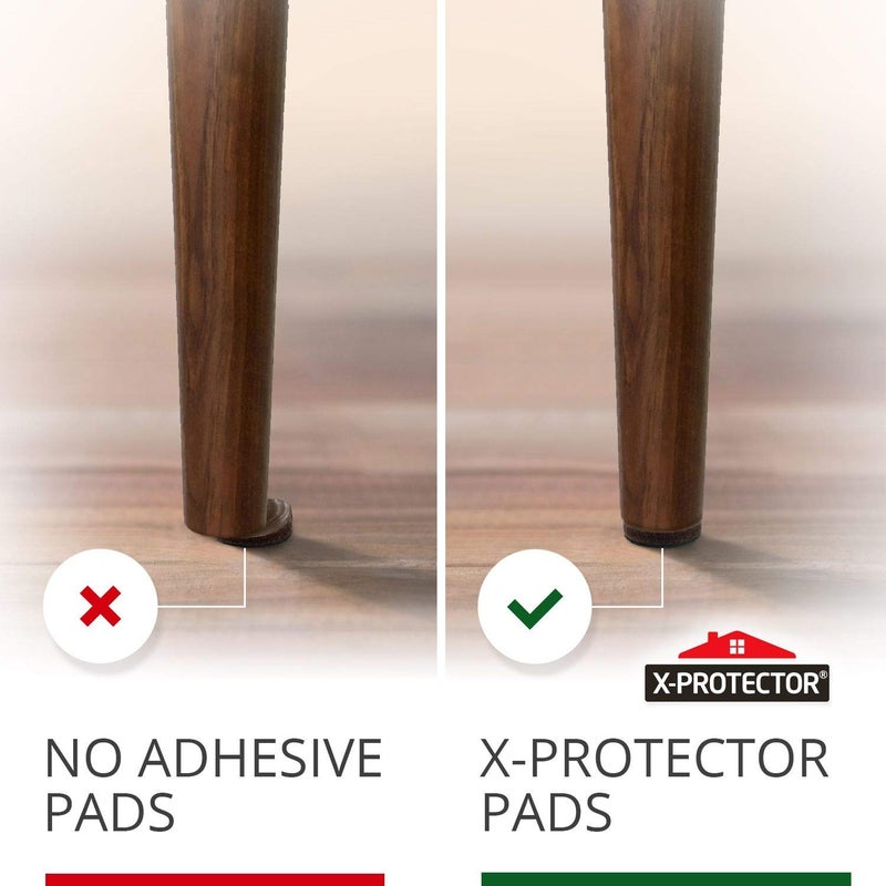 X-Protector Non Slip Furniture Pads X-Protector - 8 PCS 1 1/2â€ - Premium Furniture Grippers - Self-Adhesive Rubber Feet for Furniture - Keep Furniture in Place! - Image 4