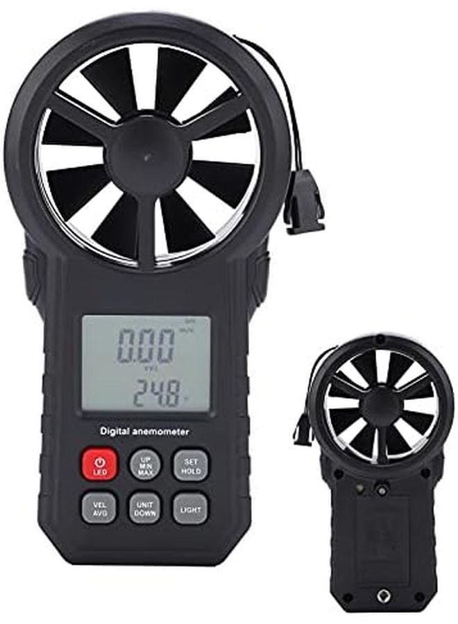 Portable Wind Speed Meter Anemometer With LCD Backlight Display Lightweight For Outdoor Use - Image 3