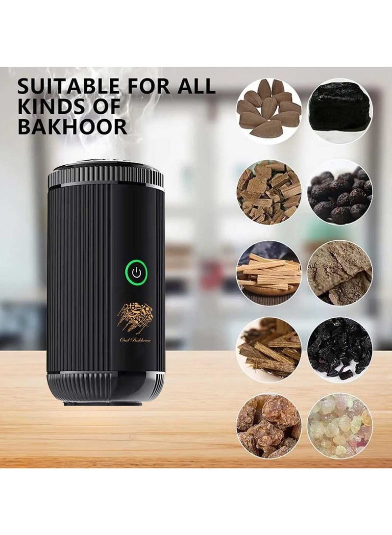 عود بخوان مبخرة كهربائية بتصميم غير قابل للانزلاق، مبخرة عربية محمولة للسيارة، بخور USB قابل لإعادة الشحن - Image 4