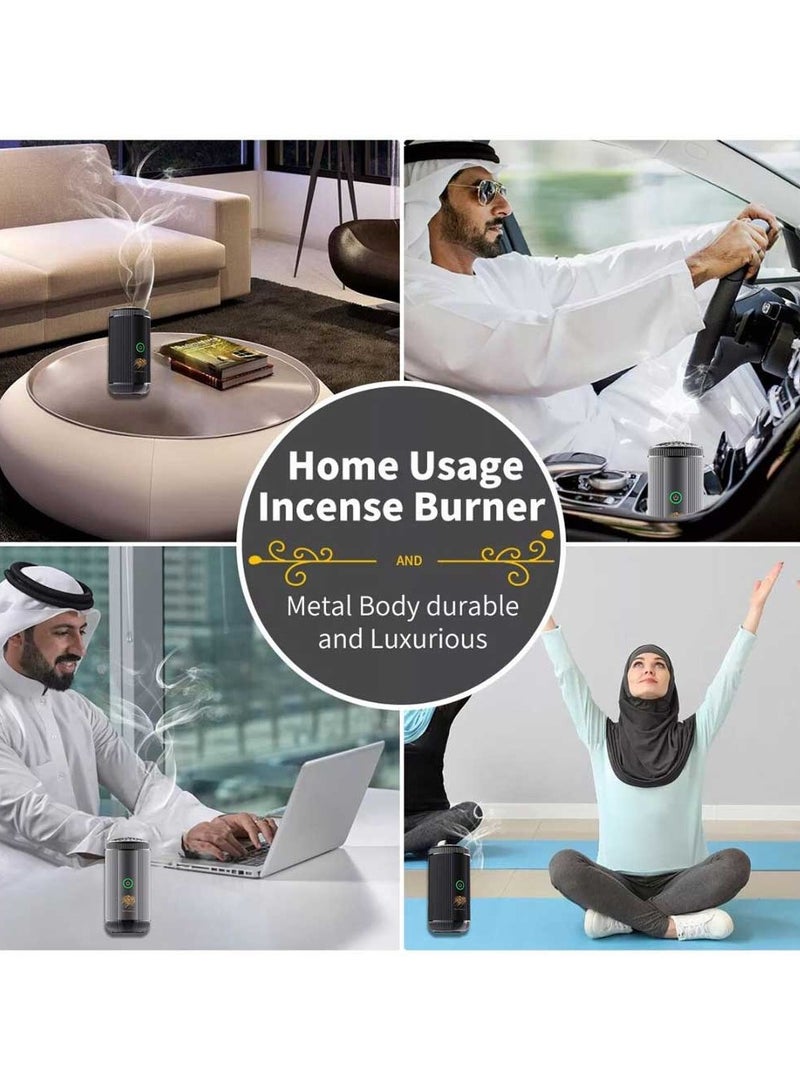 عود بخوان مبخرة كهربائية بتصميم غير قابل للانزلاق، مبخرة عربية محمولة للسيارة، بخور USB قابل لإعادة الشحن - Image 5