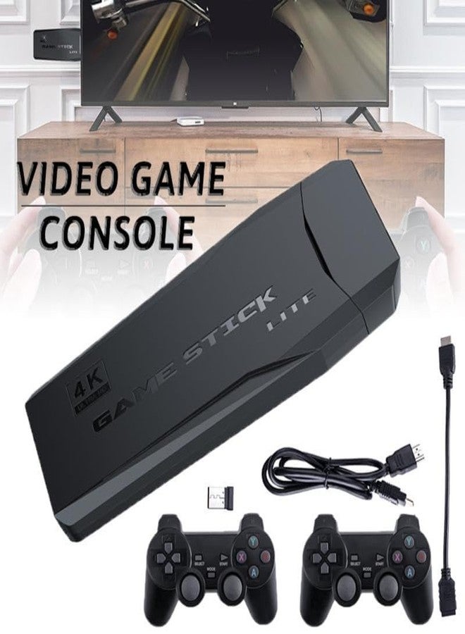 SSR Generic Video Game Wireless Console Game Stick Plug and Play TV Video Game with 9 Built-in Emulators,4K Picture Quality, Dual 2.4GHz Wireless Controllers (20000+ Video Game), Black - Image 5