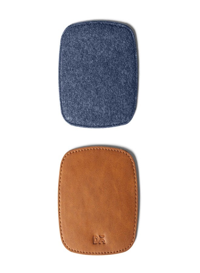 DailyObjects Squircle Felt Coaster Set of 4 (Blue) - Image 5