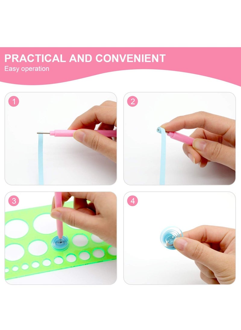 Excefore - Paper Quilling Slotted Kit, Assorted Sizes Rolling Curling Quilling Needle Pen for Art DIY Paper Card Making Project Tools 14 Pieces… - Image 1