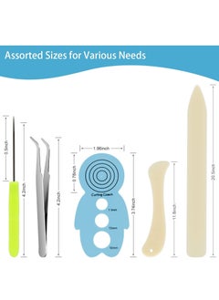 Excefore Paper Quilling Slotted Kit, Assorted Sizes Rolling Curling Quilling Needle Pen for Art DIY Paper Card Making Project Tools 14 Pieces…  - Image 3