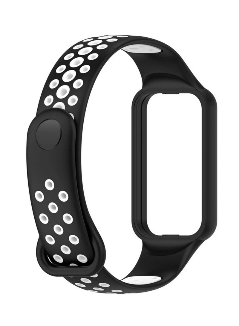 1PC Sports Silicone Strap for Xiaomi Mi Band 8 Active Replacement Bracelet Wristband for Mi Band 8 Active Durable & Comfortable Fitness Band Accessory - Image 2