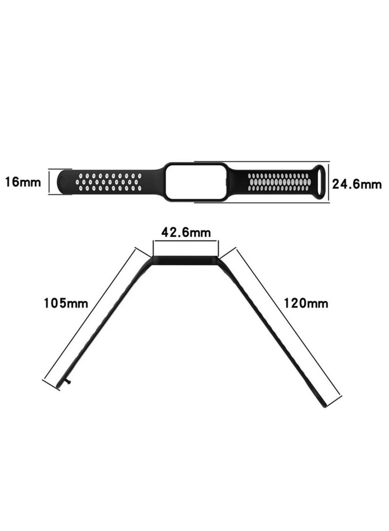 1PC Sports Silicone Strap for Xiaomi Mi Band 8 Active Replacement Bracelet Wristband for Mi Band 8 Active Durable & Comfortable Fitness Band Accessory - Image 4