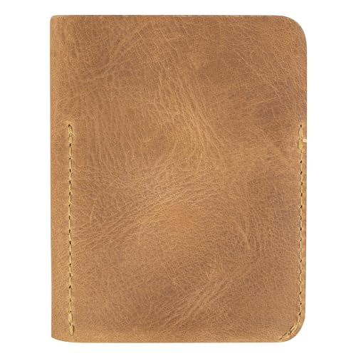 Hide & Drink, Bifold Card Holder Handmade from Full Grain Leather, Credit Card Storage, Money Organizer, Cash Case, Minimalist Wallet :: Single Malt Mahogany - Image 5