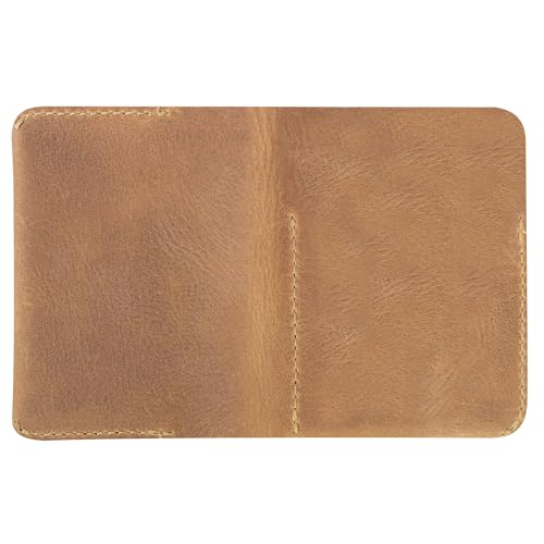 Hide & Drink, Bifold Card Holder Handmade from Full Grain Leather, Credit Card Storage, Money Organizer, Cash Case, Minimalist Wallet :: Single Malt Mahogany - Image 4