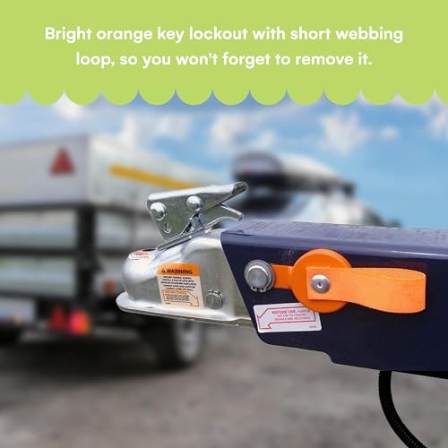 Noa Store Surge Brake Lockout Key for UFP Surge Brake Trailer - Magnetic with Heavy Duty Strap - Side Brake Lockout Bracket Compatible with - A-60, A-75, A-84 (Pack of 1) - Image 4