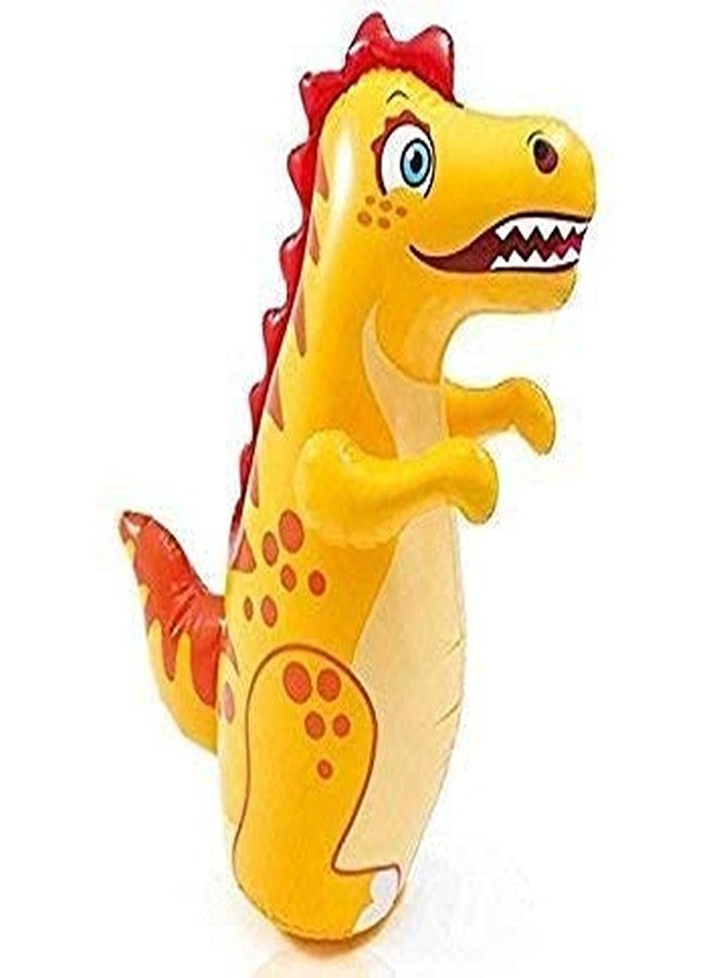 Flying Toyszer Hit Me Inflatable Dinosuar Toy Water Filled Base BOP for Toddlers PVC Punching Bag with Pump for Kids, Multicolor - Image 2