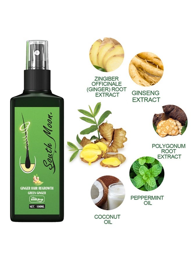 SOUTH MOON Green Ginger Hair Regrowth - Hair Loss Treatments Spray, Aids against Hair-thining, Hair Regrowth Treatment 100ml - Image 3