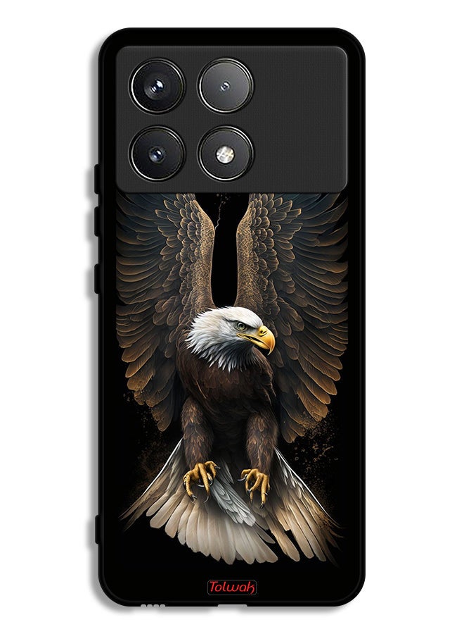 Tolwak Xiaomi Redmi K70 Protective Case Cover Eagle Spread Wings - Image 1