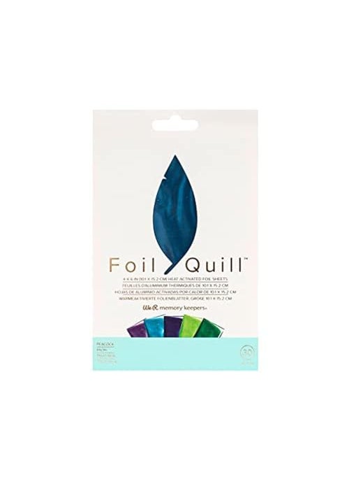 We R Memory Keepers We R Memory Keepers 0633356606734 Foil Quill4 x 6 Inch SeatPeacock 30 Piece 4x6 inches 