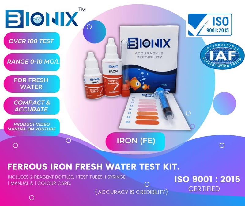 Bionix Iron Test Kit (100 Test). - Image 2