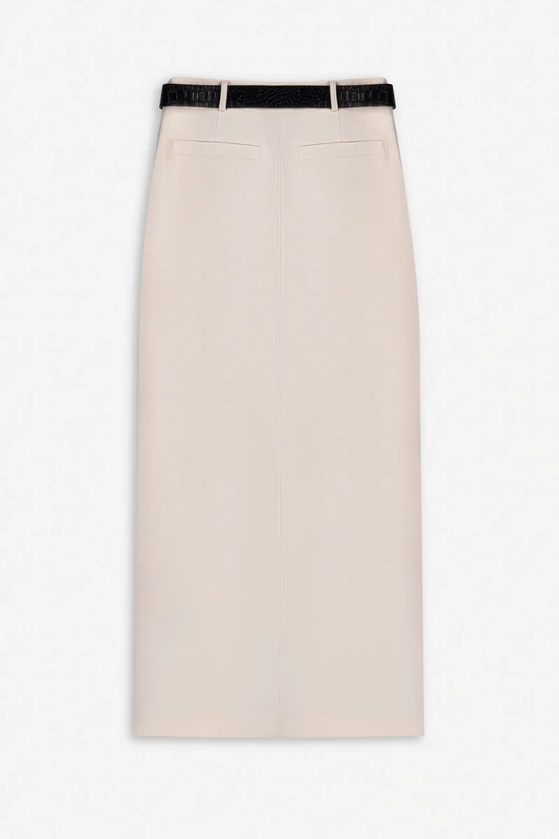 نوكتورن Belted Front-Slit Maxi Skirt