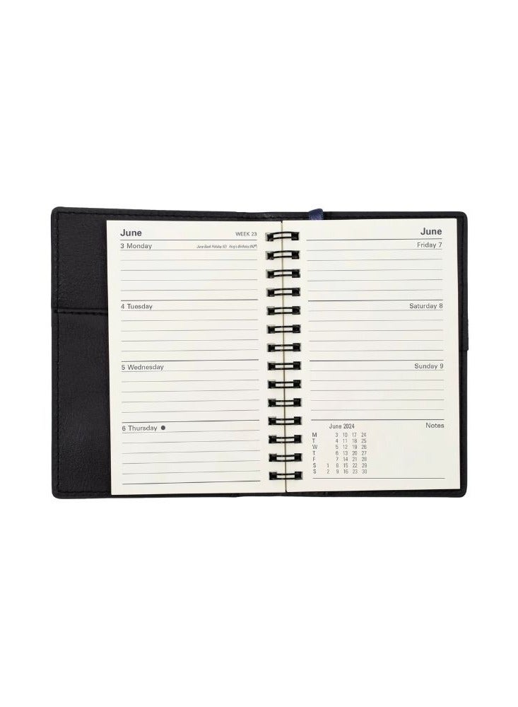 Collins Collins Valour 2024 Diary Pocket Week to View Diary - Lifestyle Planner and Organiser for Office, Work, Personal and Home - January to December 2024 Diary - Weekly - Black  - Image 5
