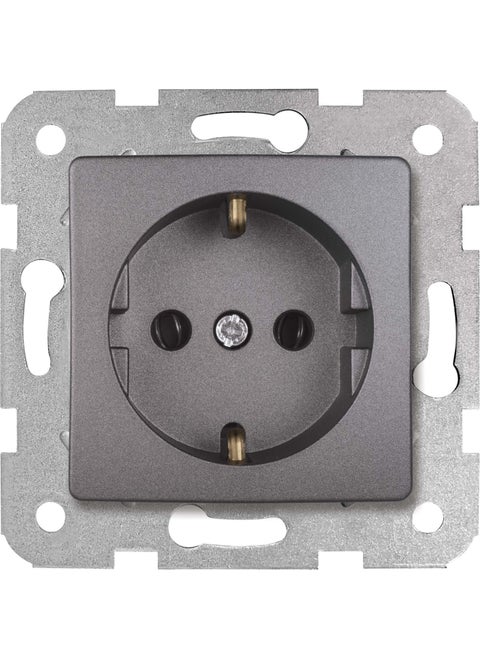 Linnera Life Granite Gray Grounded Socket Frameless - 90442008