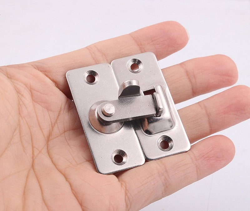 dingchi 90 Degree Door Lock Flip Latch Gate Latches Safety Door Lock for Barn Wood Fence Sliding French Doors,SUS304 Stainless Steel Gate Hardware - Image 4