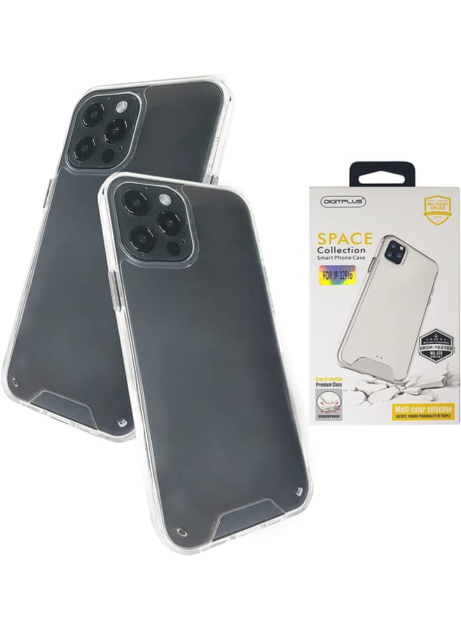 vesus Iphone 12/12 Pro Case Cover-Iphone 12-12 Pro Clear Case-Tpu Silicon Frame-Clear Hard Back Slip Resistance Comfort Grip Shock Absorbing