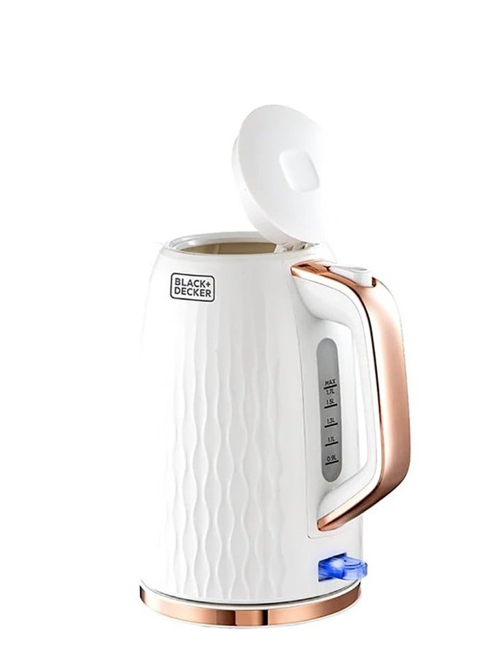 BLACK+DECKER Electric Kettle 1.7 L 2200 W JC190W-B5 White - Image 2