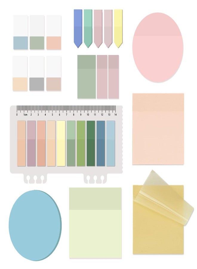 Ubuymart Transparent Bible Sticky Notes,820 Sheets Waterproof Clear Sticky Notes,Clear Post It Notes Transparent for Bible Study Supplies,Office School Supplies,Book Annotation - Image 1