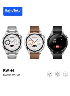 Haino Teko Haino Teko RW44 Round Screen AMOLED Display Smart Watch With 3 Pair Straps and Wireless Charger For Gents and Boys  - Image 1