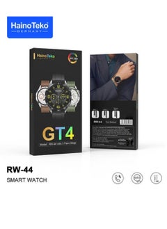 Haino Teko Haino Teko RW44 Round Screen AMOLED Display Smart Watch With 3 Pair Straps and Wireless Charger For Gents and Boys  - Image 2