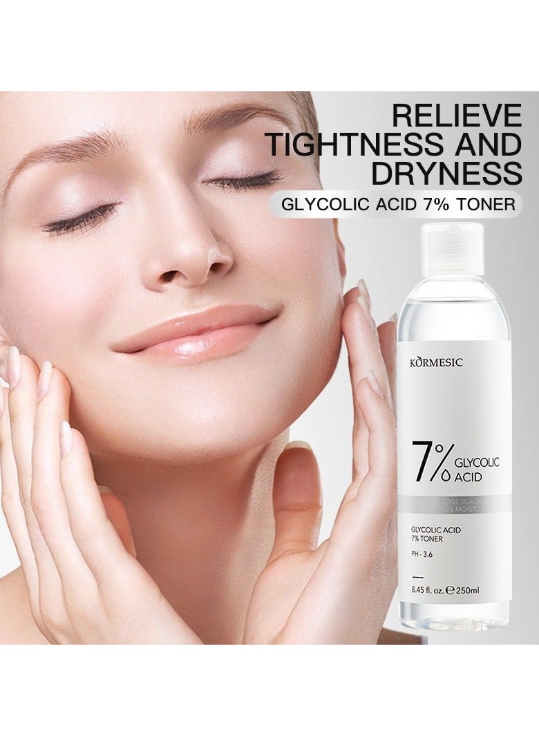 Kormesic Glycolic Acid 7% Toner 250ml - Exfoliate & Brighten Skin - Image 2