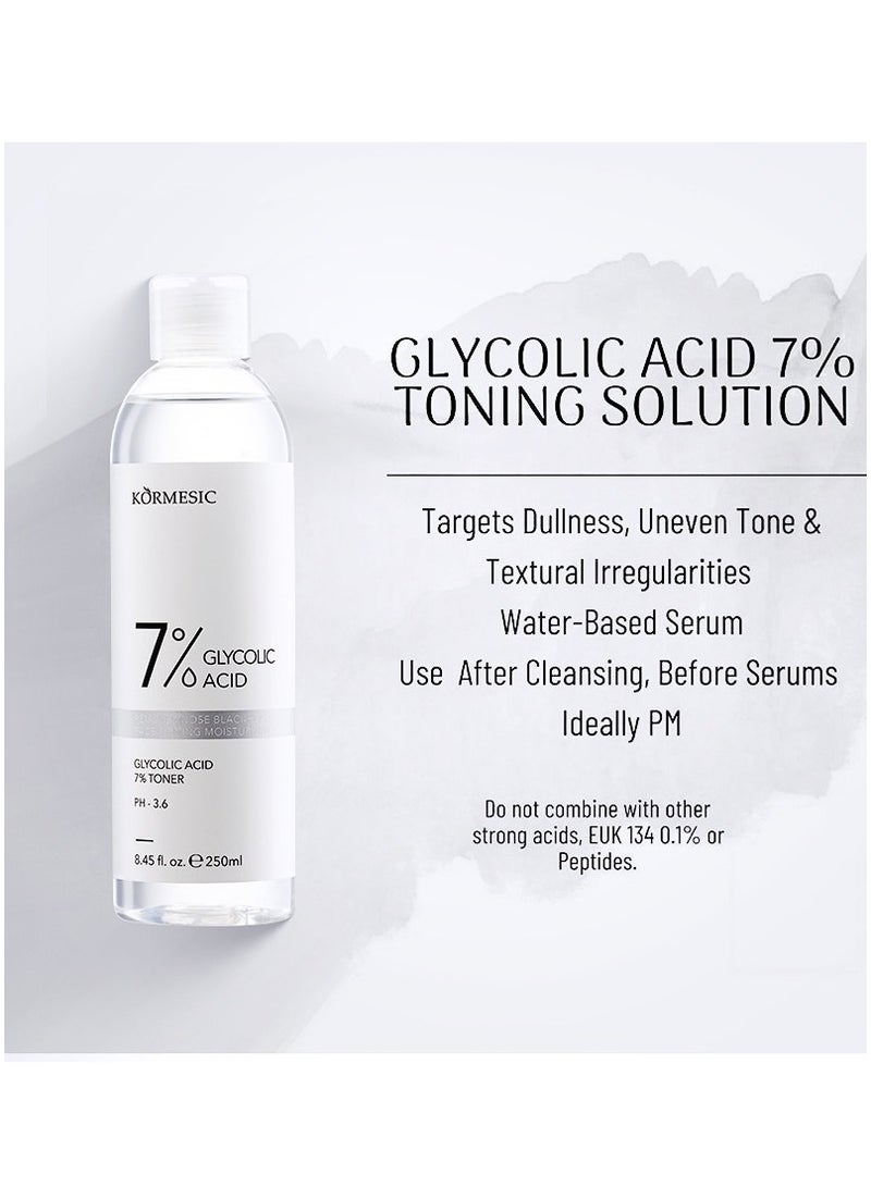 Kormesic Glycolic Acid 7% Toner 250ml - Exfoliate & Brighten Skin - Image 5