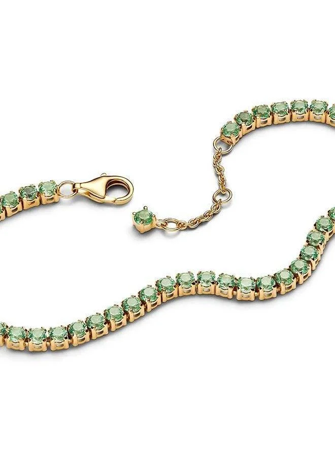 PANDORA Sparkling Green Tennis Bracelet