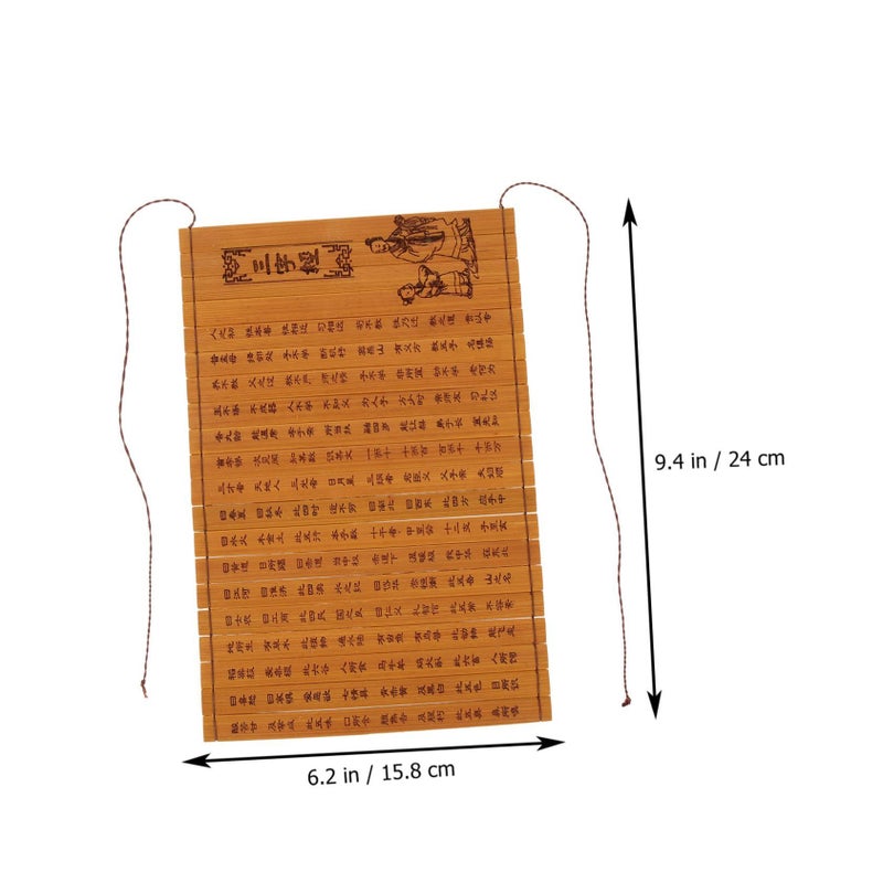 Retro Bamboo Book Props For Vintage Room Decor Compact Aesthetic Stage Decoration - Image 3