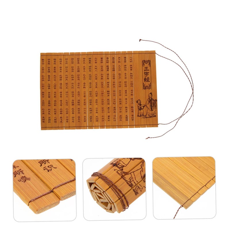 Retro Bamboo Book Props For Vintage Room Decor Compact Aesthetic Stage Decoration - Image 4