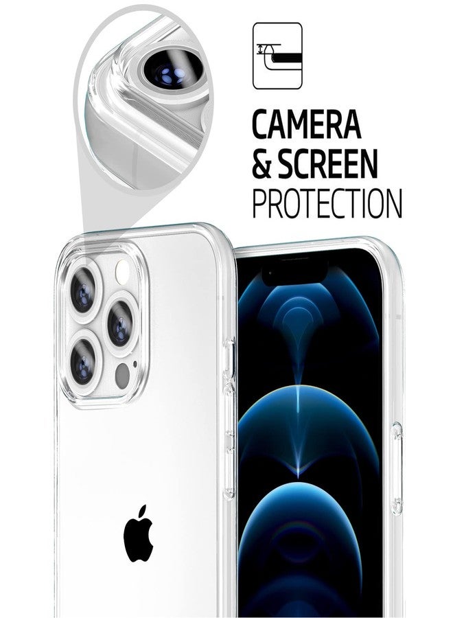 TENOC Phone Case Compatible for iPhone 12 Pro Max, Clear Case Shockproof Protective Bumper Slim Cover 6.7 Inch - Image 4