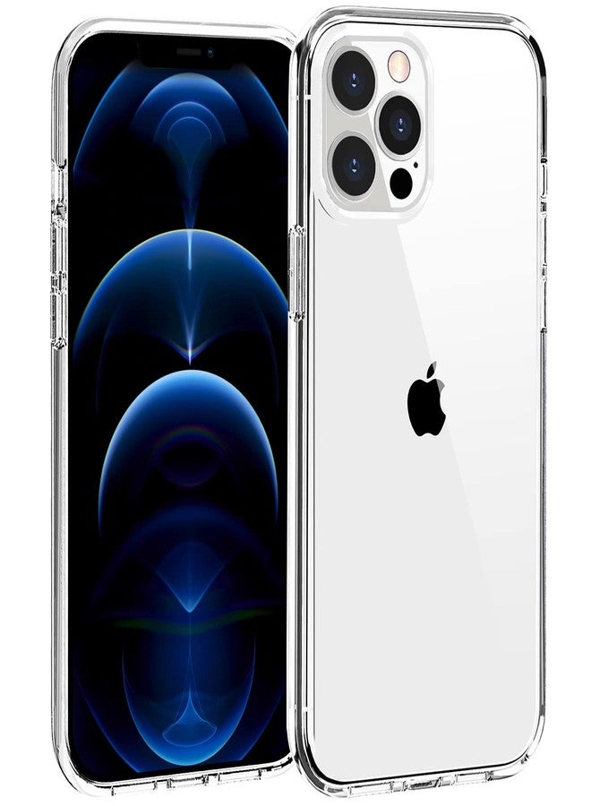 TENOC Phone Case Compatible for iPhone 12 Pro Max, Clear Case Shockproof Protective Bumper Slim Cover 6.7 Inch - Image 1