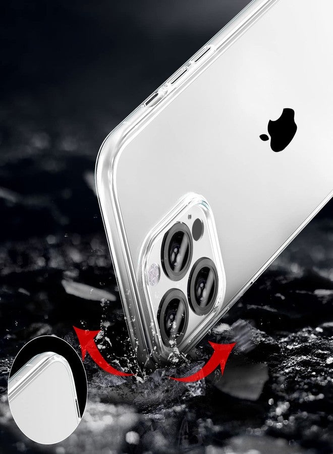 TENOC Phone Case Compatible for iPhone 12 Pro Max, Clear Case Shockproof Protective Bumper Slim Cover 6.7 Inch - Image 3