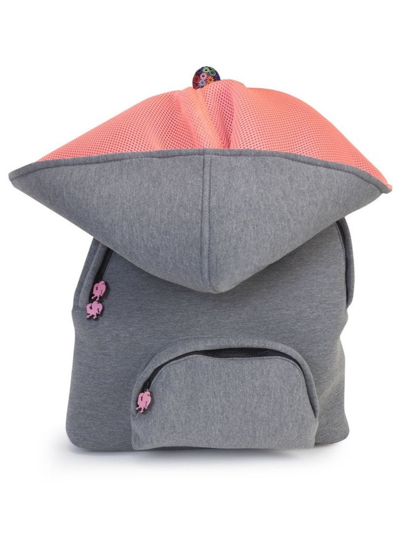 Morikukko Morikukko Grey Basic Neon Pink Large  - Image 4