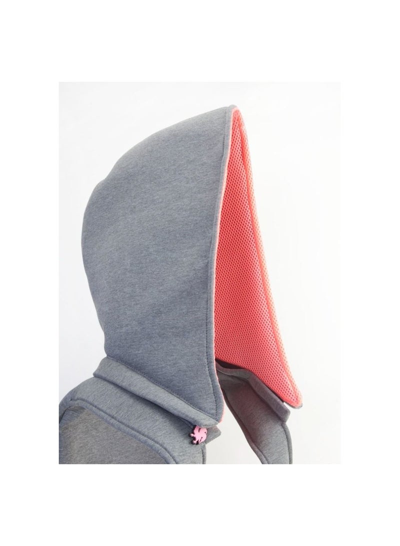 Morikukko Morikukko Grey Basic Neon Pink Large  - Image 3