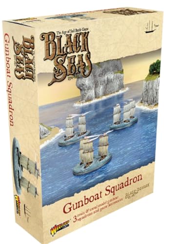 WARLORD GAMES Warlord Black Seas The Age of Sail Gunboat Squadron for Black Seas Table Top Ship Combat Battle War Game 792410011 - Image 1
