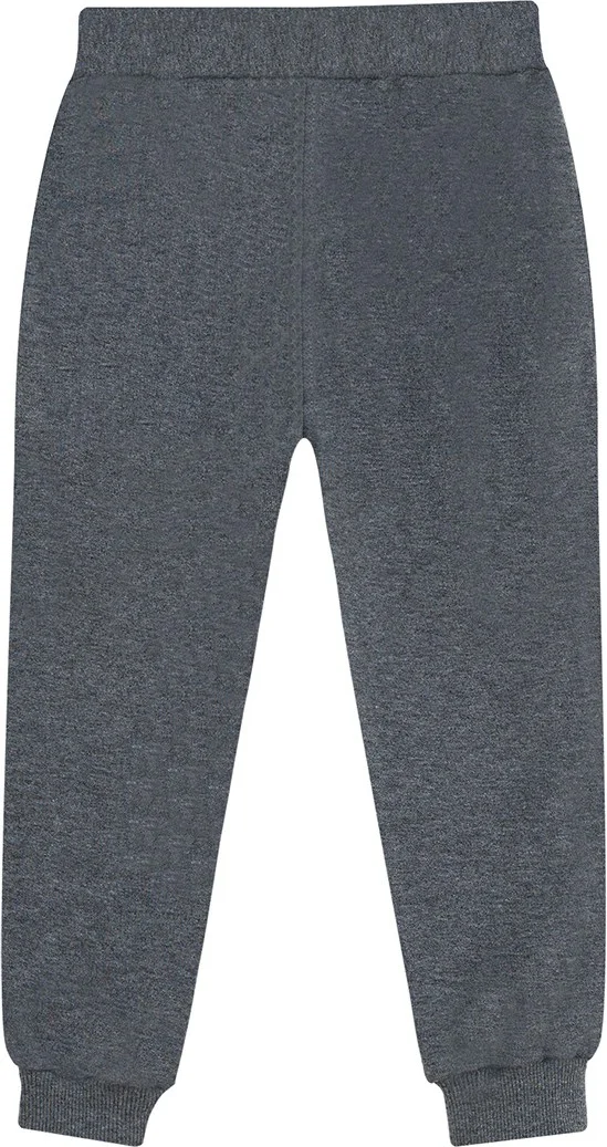 Denokids Unisex Girl Boy Anthracite Basic Sweatpants