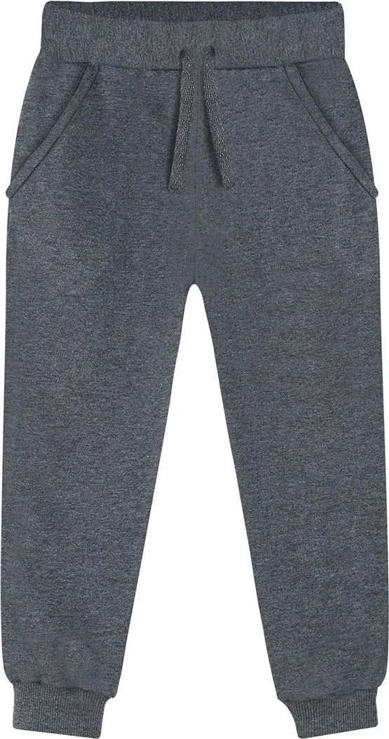 Denokids Unisex Girl Boy Anthracite Basic Sweatpants