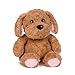 Ditucu Original Golden Retriever Microwavable Weighted Stuffed Animal Heated Dog Plush for Warmth Comfort Period Cramps Pain Plushies Toys Gifts for Kids Adults Dark Brown 9 inch - Image 2