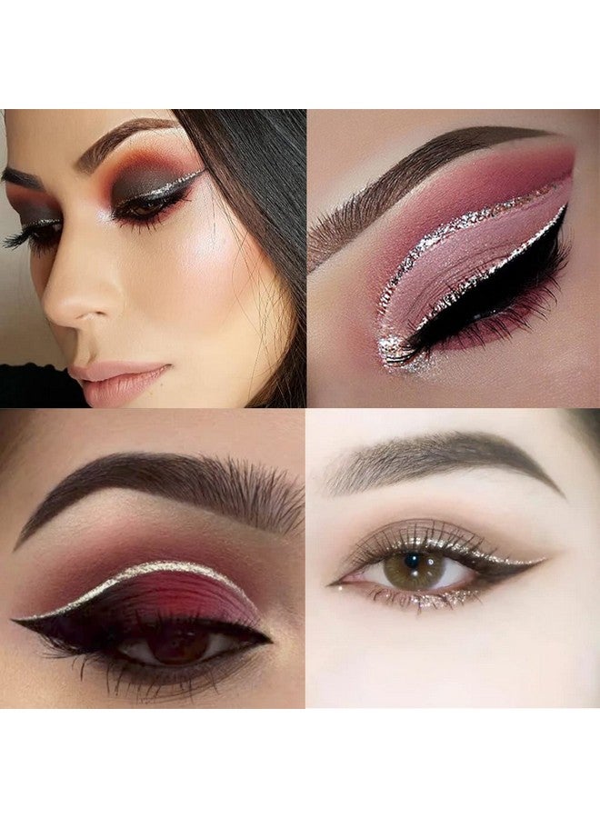 روزاردن كحل سائل لامع من روزاردن - كحل فضي لامع - يدوم طويلاً، مقاوم للماء، سريع الجفاف، لامع، لامع معدني - كحل لامع بطرف رفيع للغاية لمكياج عيون متعدد الأبعاد - Image 2