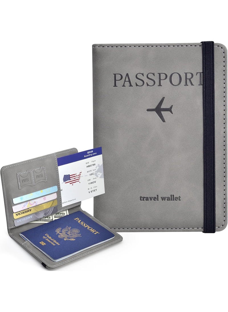 Passport Holder for Travel Essentials, Passport Wallet Cover Case for Travel Must Haves Accessories,Passport Book Holders for Women and Men - Image 1